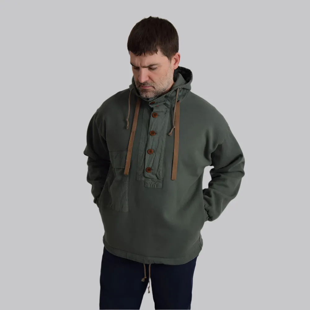Gypsy & Sons Sage Green Himalaya Sweatshirt Jacket