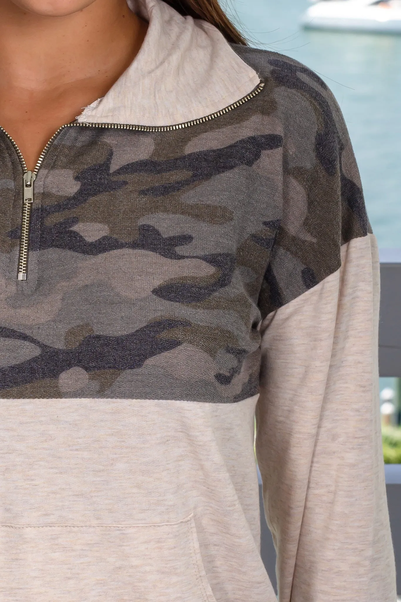 Oatmeal Camo Sweater